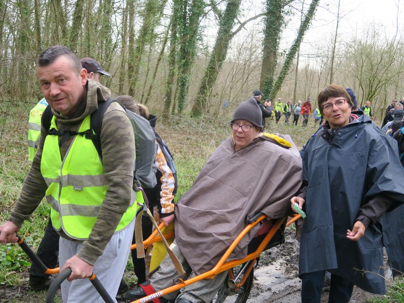 Randonnée joëlettes à Havré