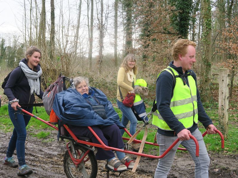 Randonnée joëlettes à Havré