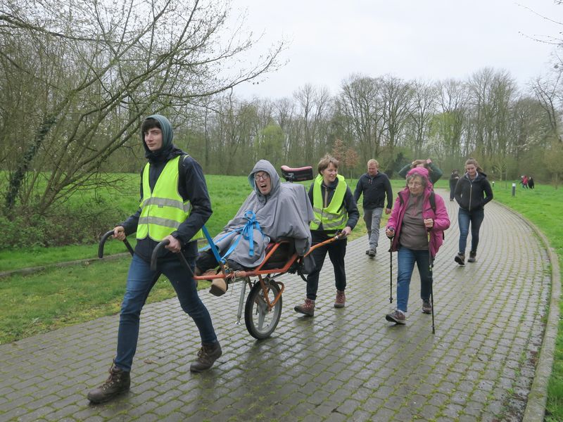 Randonnée joëlettes à Feluy