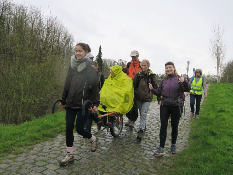 Randonnée joëlettes à Feluy