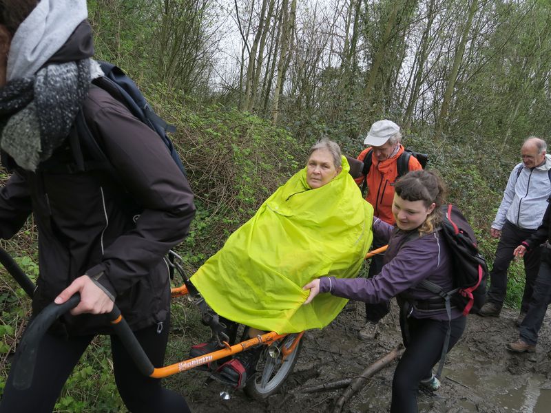 Randonnée joëlettes à Feluy