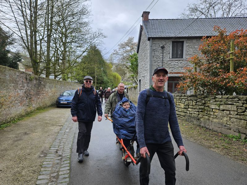 Randonnée joëlettes à Feluy