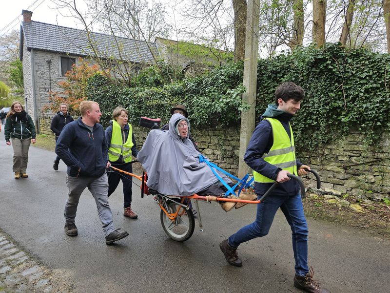 Randonnée joëlettes à Feluy