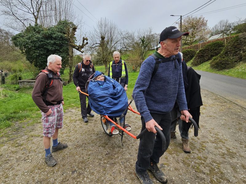 Randonnée joëlettes à Feluy