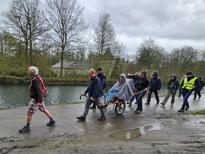 Randonnée joëlettes à Feluy