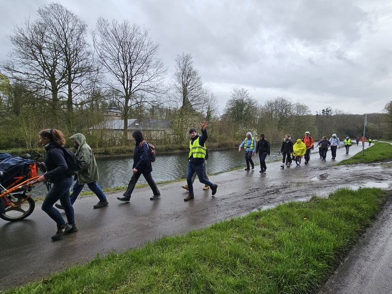 Randonnée joëlettes à Feluy