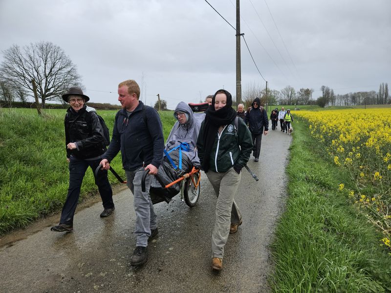 Randonnée joëlettes à Feluy