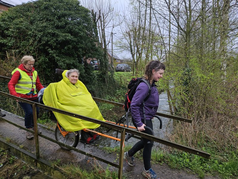 Randonnée joëlettes à Feluy