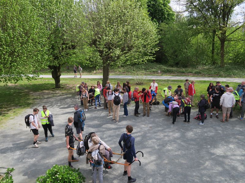 Randonnée joëlettes à Groenendaal