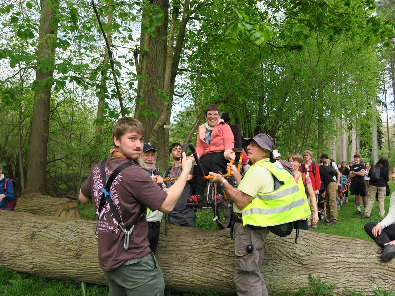 Randonnée joëlettes à Groenendaal