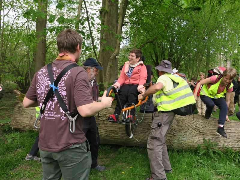 Randonnée joëlettes à Groenendaal