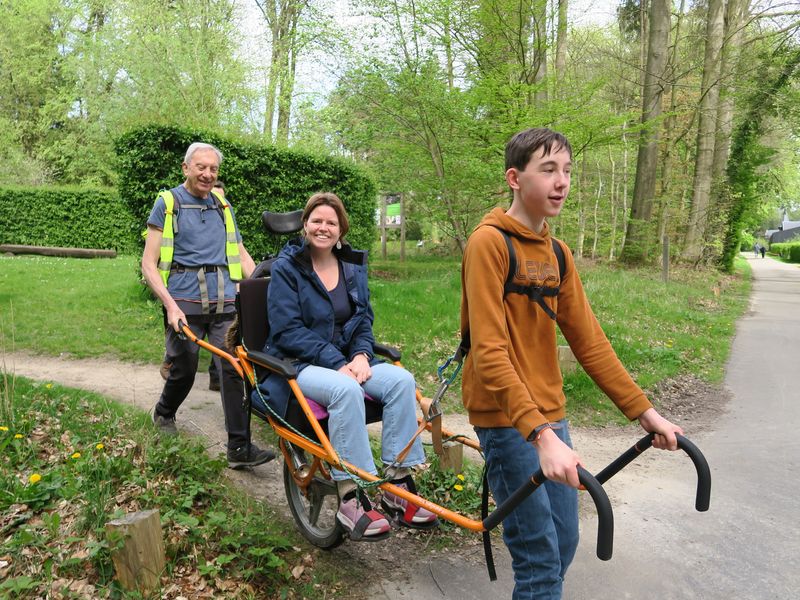 Randonnée joëlettes à Groenendaal