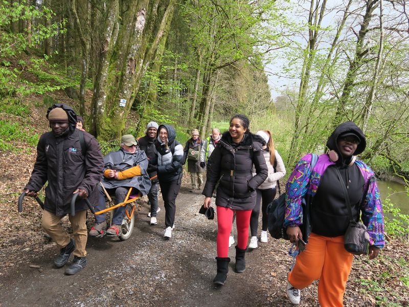 Randonnée joëlettes à Suxy