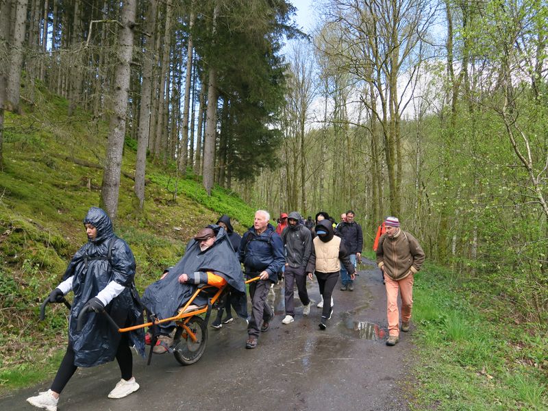 Randonnée joëlettes à Suxy