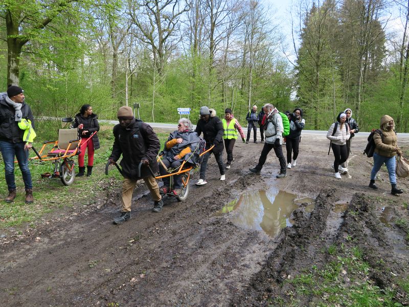 Randonnée joëlettes à Suxy